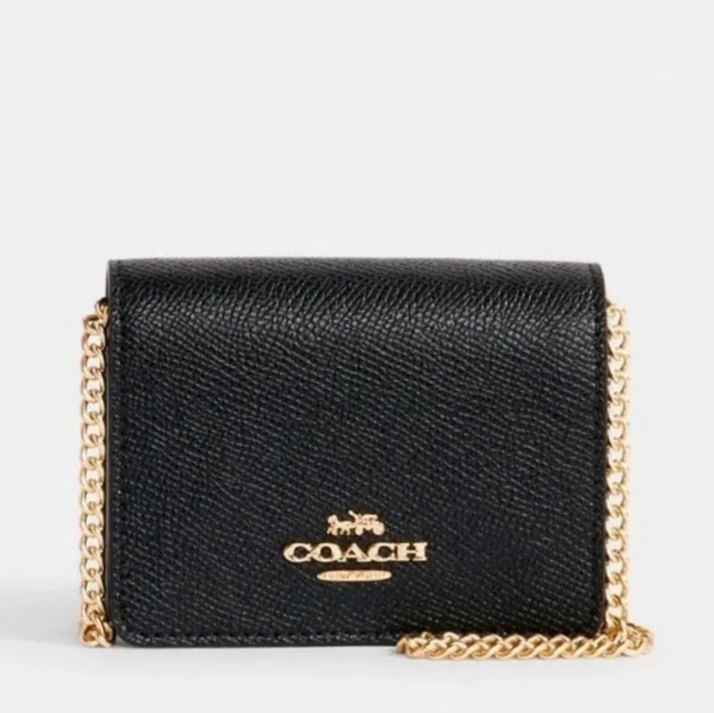 New With Tags Coach Mini Wallet On A Chain